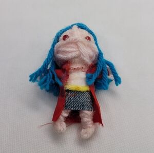Handmade Blue haired Voodoo doll